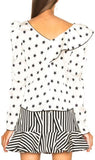 Printed Star Frilled Top