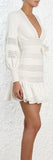 Corsage Linear Mini Dress