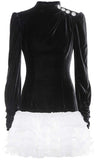 Tulle and Velvet Mini Dress