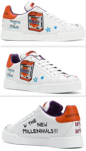 Portofino Sneakers with Embroidered Patch
