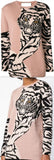 Tiger Intarsia Sweater, Pale Pink