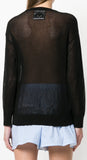 Mesh Teddy Swing Sweater - Black, Pink, Blue