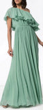 One-Shoulder Ruffle Gown | DESIGNER INSPIRED FASHIONS