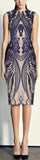 Stretch Sequin Dress - Blue or Nude/Beige