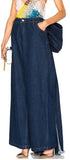 Large Bow Wide-Leg Denim Pants - DESIGNER INSPIRED FASHIONS
