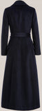 Long Single-Breasted Wool Coat