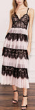 Tiered Tulle & Lace Dress