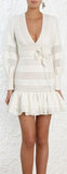 Corsage Linear Mini Dress