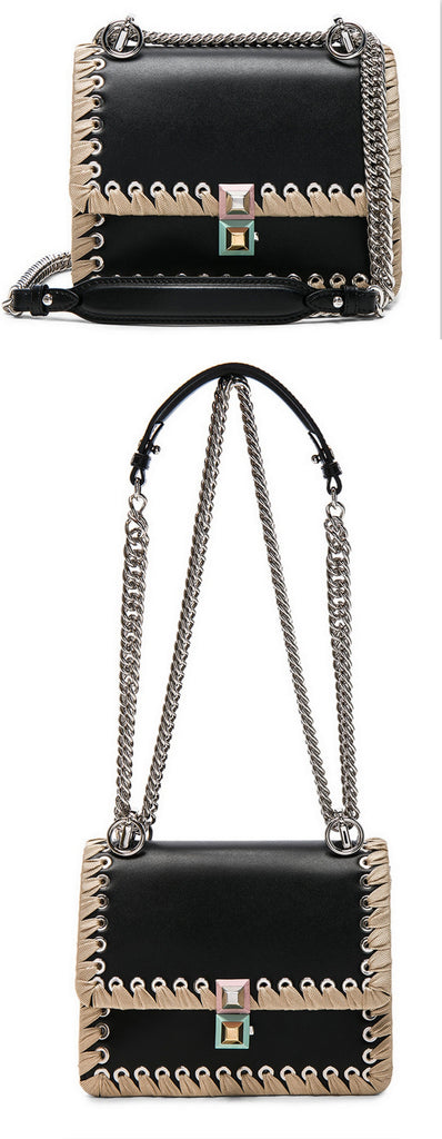 Whipstitch Small Kan l Shoulder Bag