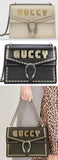 Guccy Dionysus Medium Shoulder Bag - White or Black