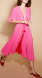 'Gwen' Pleated Midi Dress