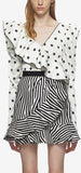 Printed Star Frilled Top