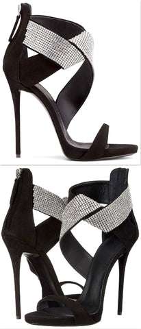 Rhinestone Studded Heels - DESIGNER INSPIRED FASHIONS