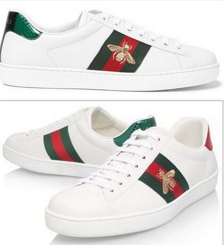 Ace Embroidered Low Top Sneaker - Bee - DESIGNER INSPIRED FASHIONS