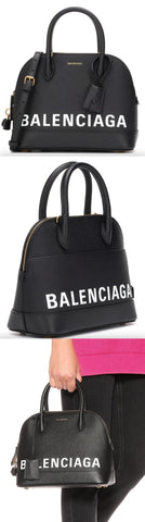Ville S Leather Tote, Black