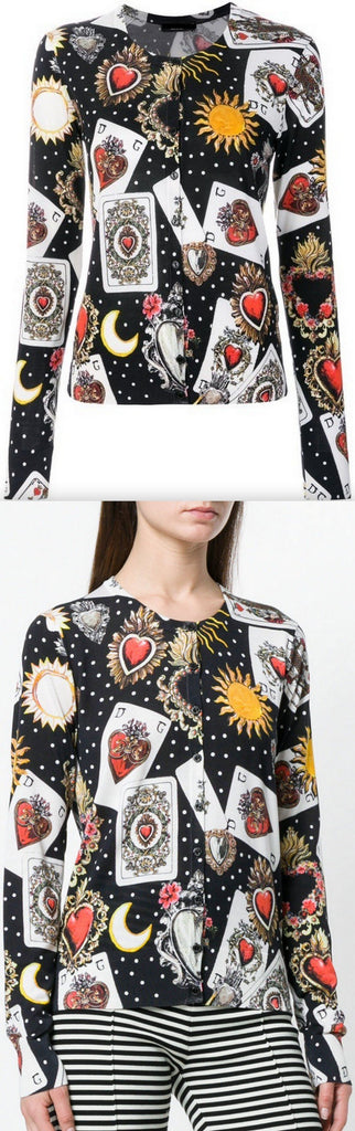Playing Cards Cardigan