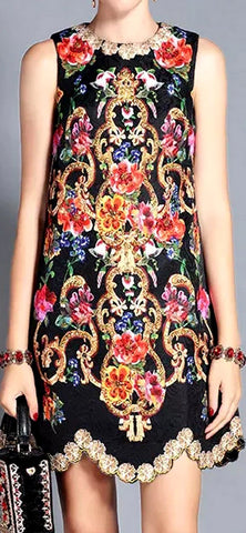 Embellished Shift Dress