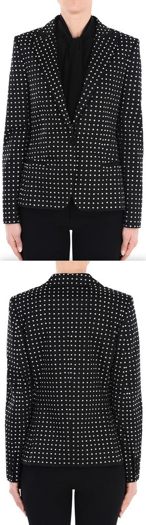 Crystal-Embellished Blazer
