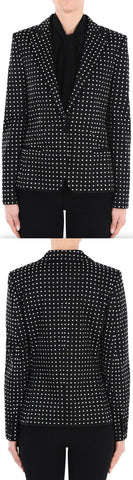 Crystal-Embellished Blazer