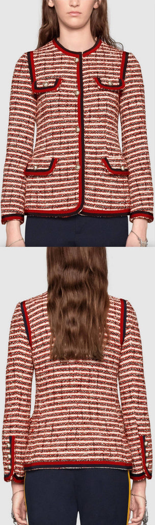Striped Tweed Jacket