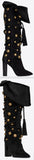 Meurice Boot in Suede and Studs