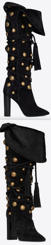 Meurice Boot in Suede and Studs