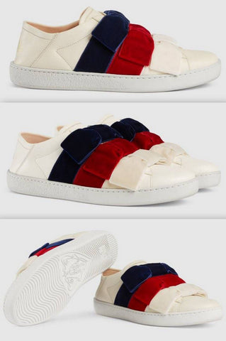 Ace Sneaker with Velvet Bows