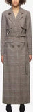 Plaid Trench Coat