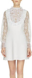 Twill And Lace Dress