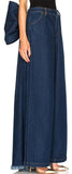 Large Bow Wide-Leg Denim Pants - DESIGNER INSPIRED FASHIONS