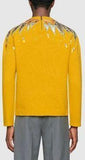 Embroidered Flame Sweater