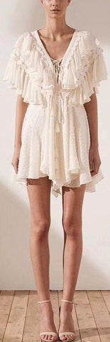 Ruffled Mini Dress