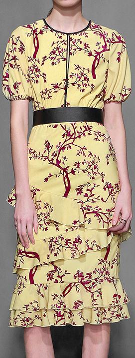 Print Ruffle Dress