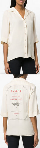 Notched Collar Shirt