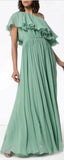 One-Shoulder Ruffle Gown | DESIGNER INSPIRED FASHIONS