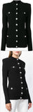 Button-Detail Cardigan, Black | DESIGNER INSPIRED FASHIONS