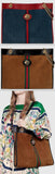 Large Tote with Tiger Head - Blue or Brown