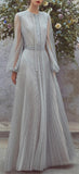Tulle Chemisier Full Length Dress