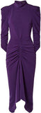 'Tizy' Ruched Crepe Midi Dress