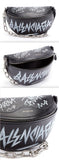 Graffiti Souvenir Leather Belt Bag