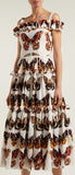 Butterfly-Print Poplin Dress *Extended Sizes*
