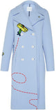 Light Blue Fly-Away Rocket Coat - DESIGNER INSPIRED FASHIONS