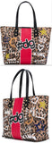 Beatrice Graffiti Print Shopper Tote Bag
