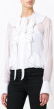 Pearl Ruffled Blouse