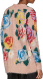 Pink Flowers Long Cardigan