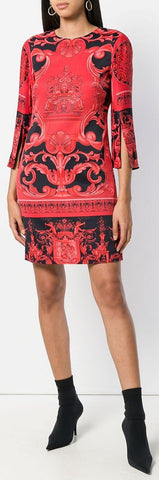 Baroque Print Dress