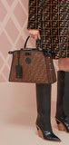 Black Patent Leather Bag with Cover