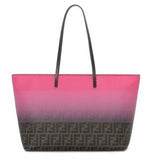 FF Two Tone Ombre Zucca Roll Bag - Cobalt Blue, Pink, Light Blue, Orange