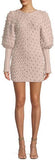 Fleeting Bauble Blouson-Sleeve Dress, Pink