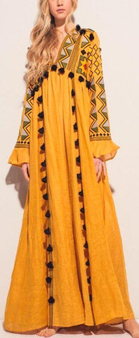 Kim Maxi Dress in Yellow
